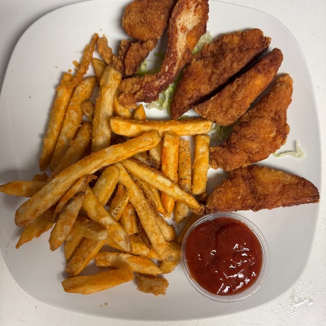 Kids Chicken Strips.