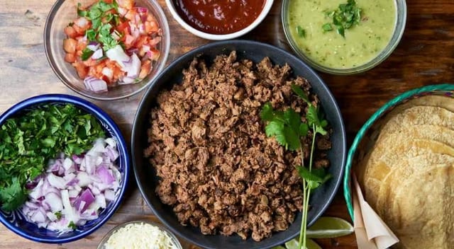12 Tacos Handmade Tortillas.